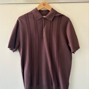 Rhythm Maroon Polo Shirt